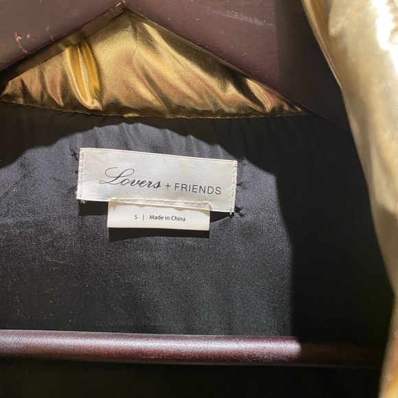 Beautiful Gold Tone Puffer Jacket - Picture 3 of 3